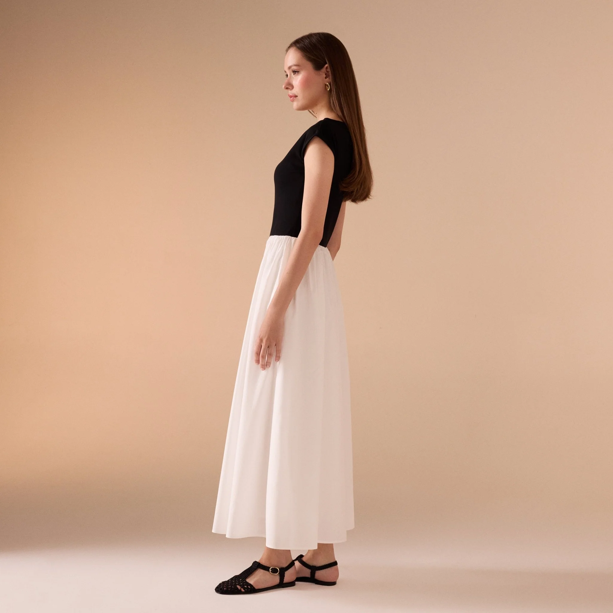 Short Sleeve Poplin Dress - Image 2