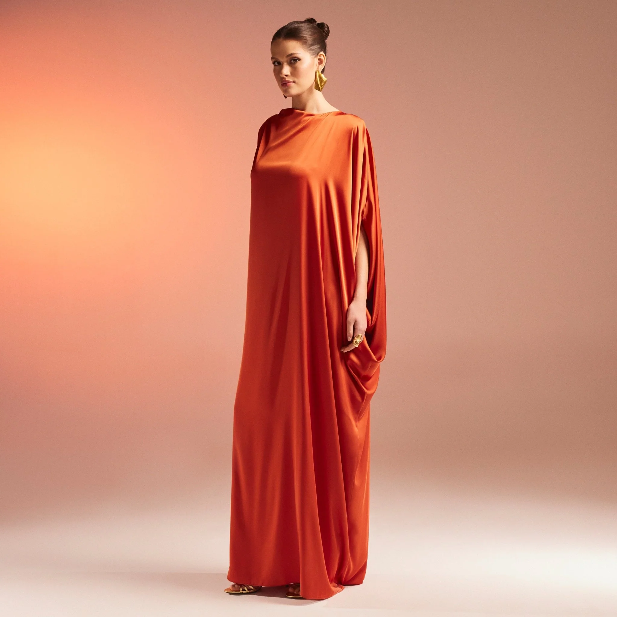 Silky Satin Maxi Kaftan - Image 2
