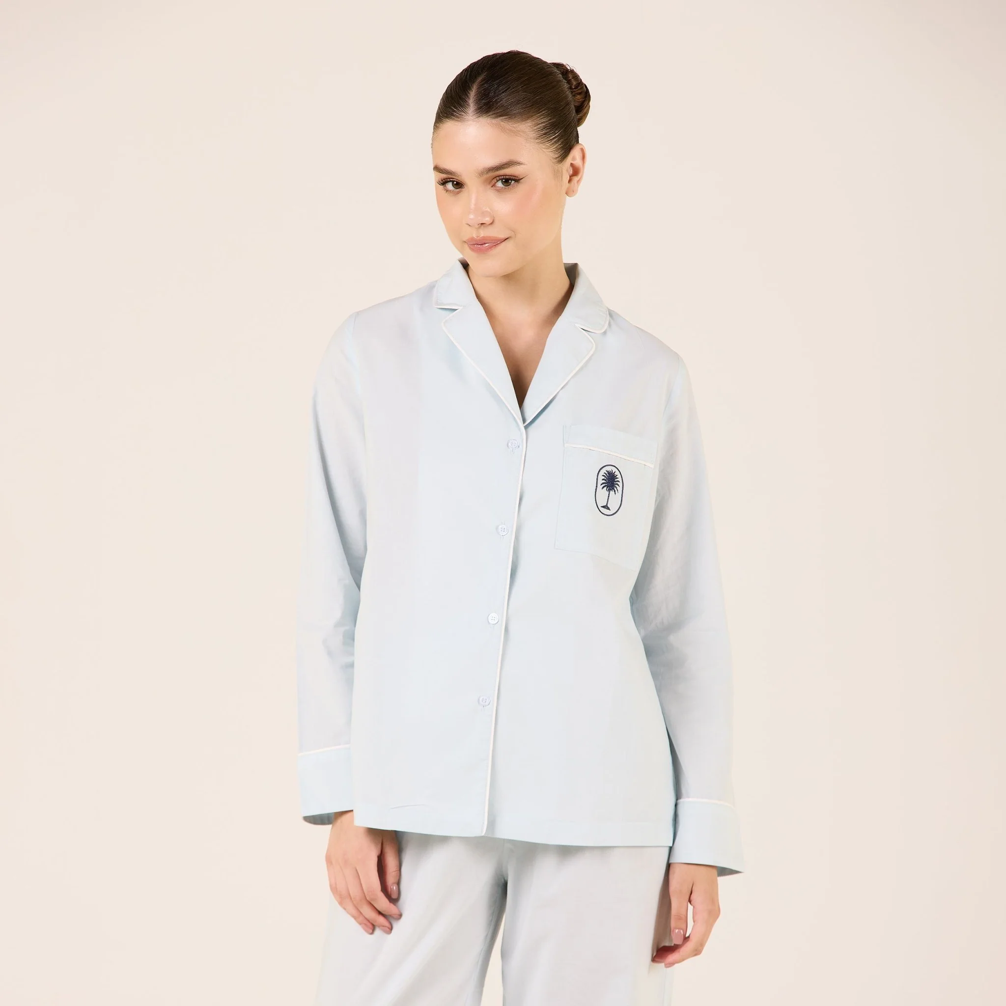 Cotton Notched Collar Shirt - Image 7