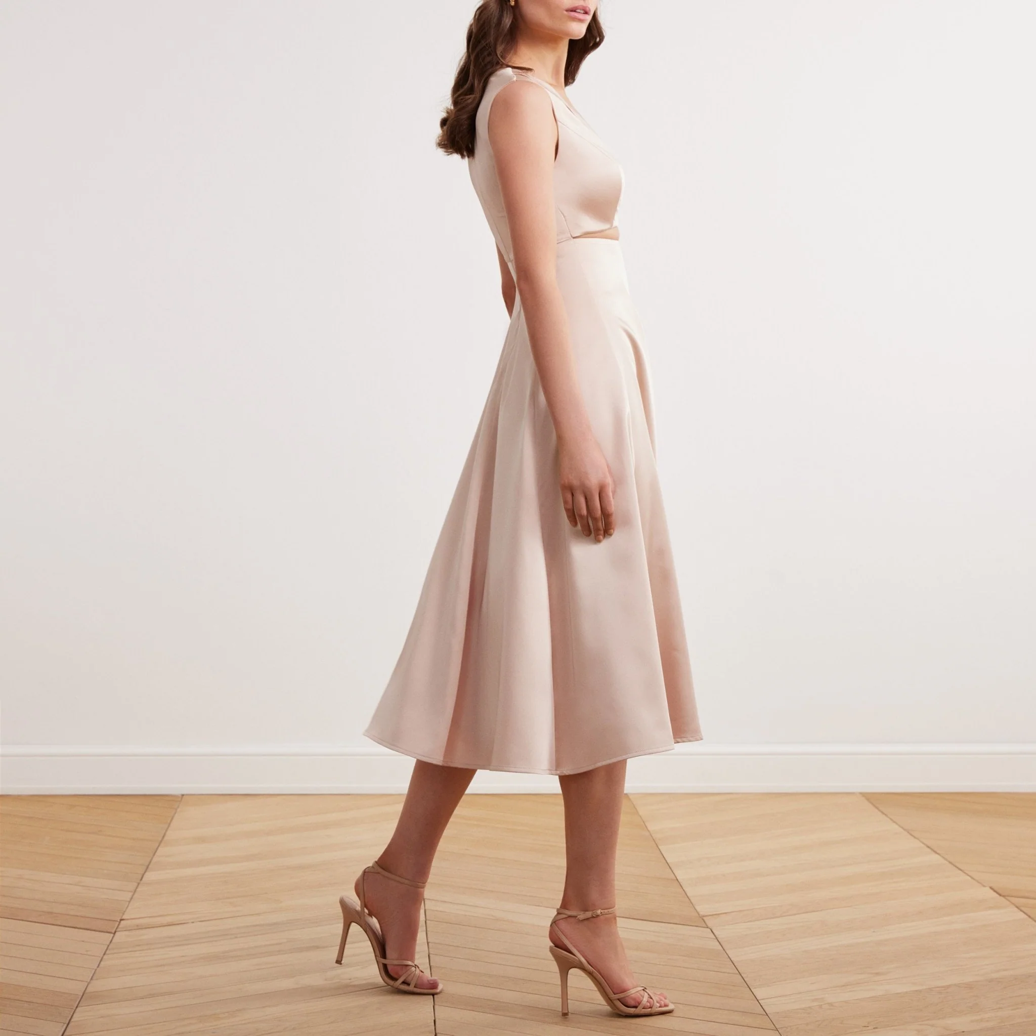 Cut Out A Line Midi Dress - Image 2