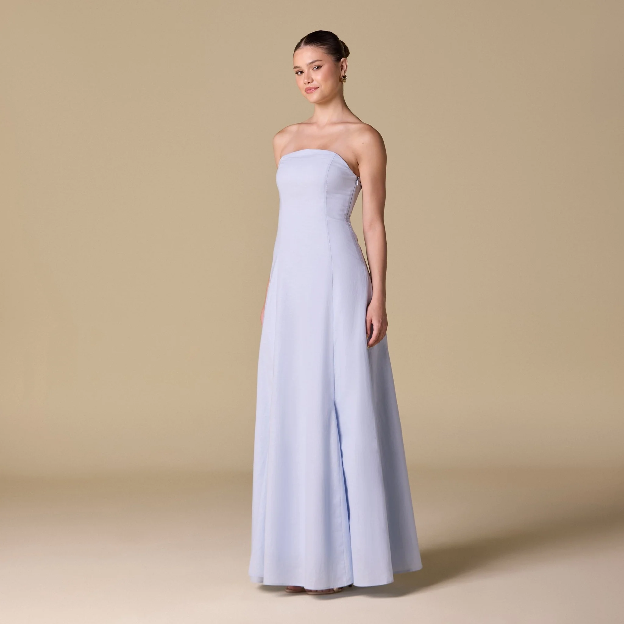 Flared A-Line Dress with Gifted Gathered Off-Shoulder Top - Image 2