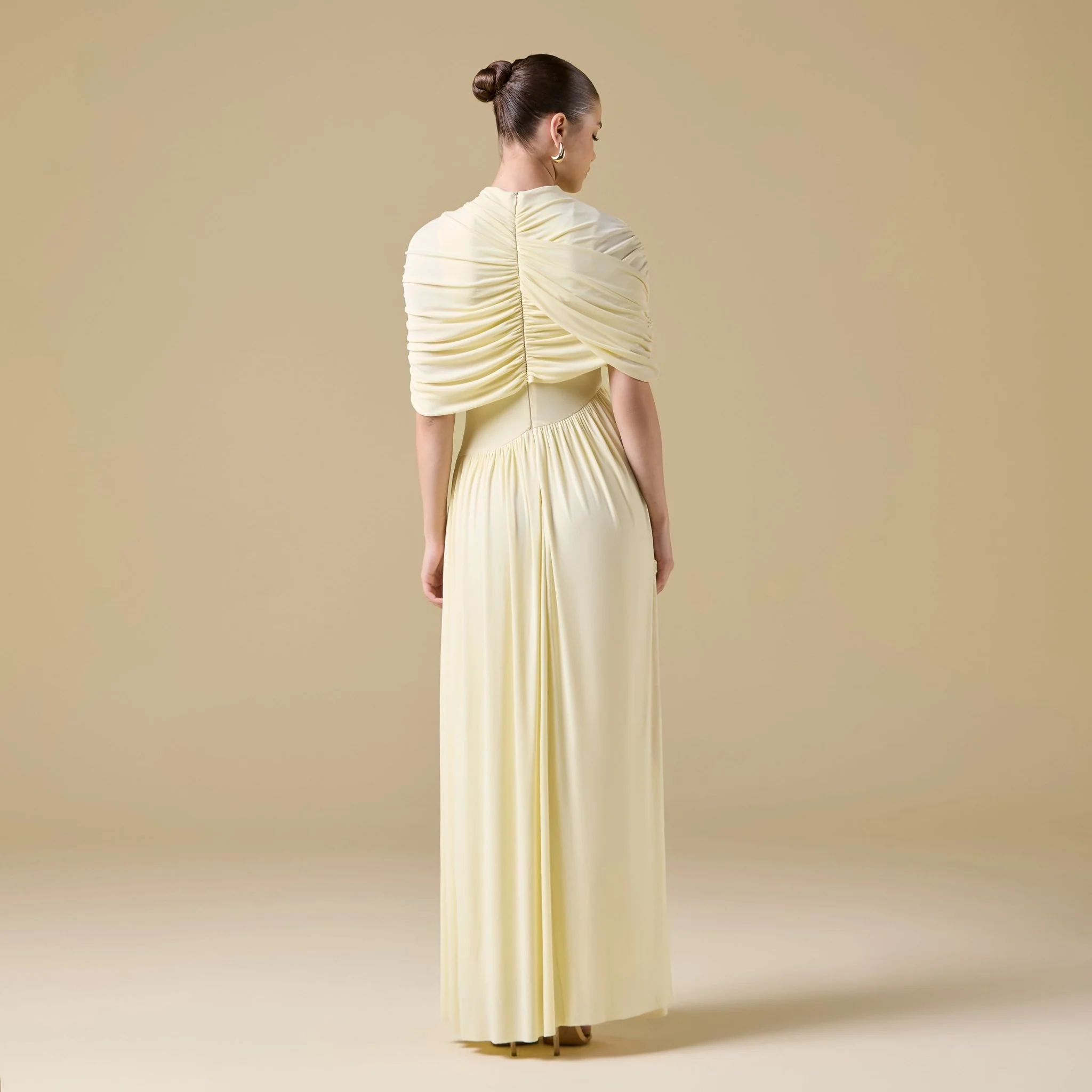 Jersey Draped Maxi Dress - Image 12