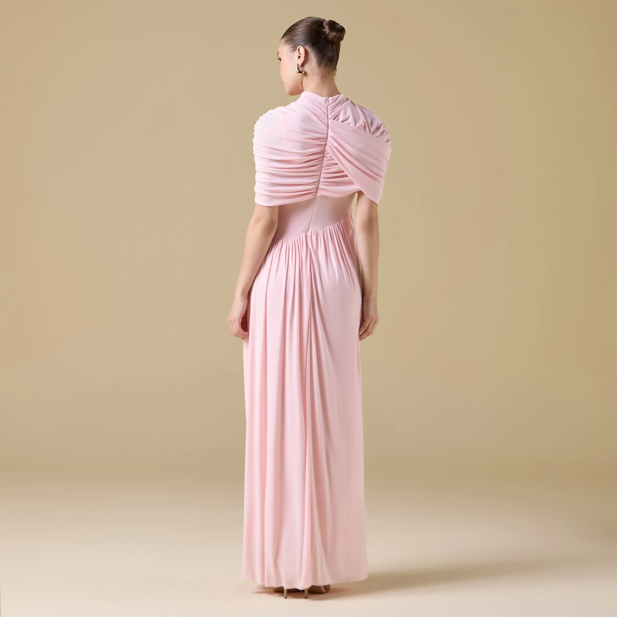 Jersey Draped Maxi Dress - Image 4