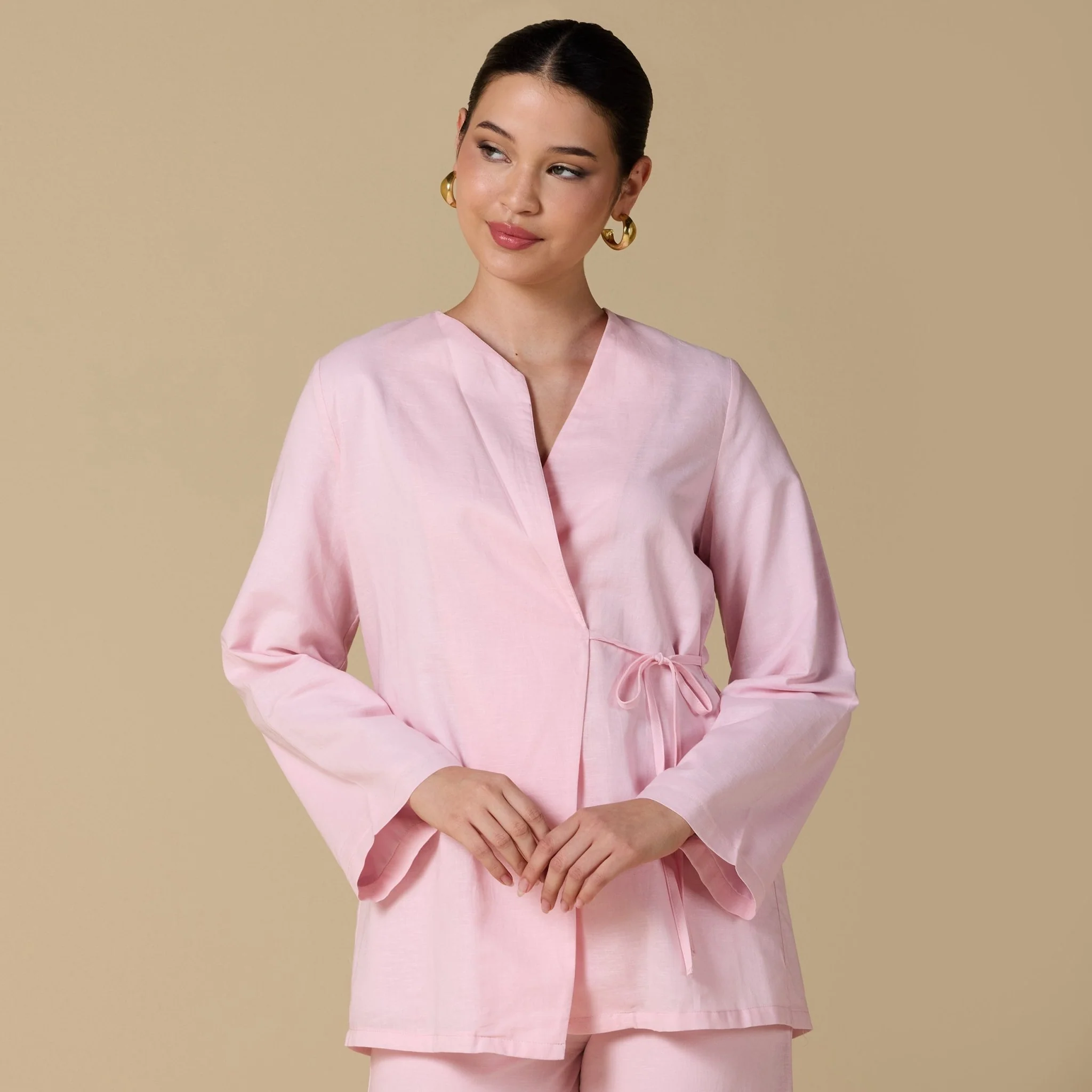 Long sleeves Wrapped Top - Image 4