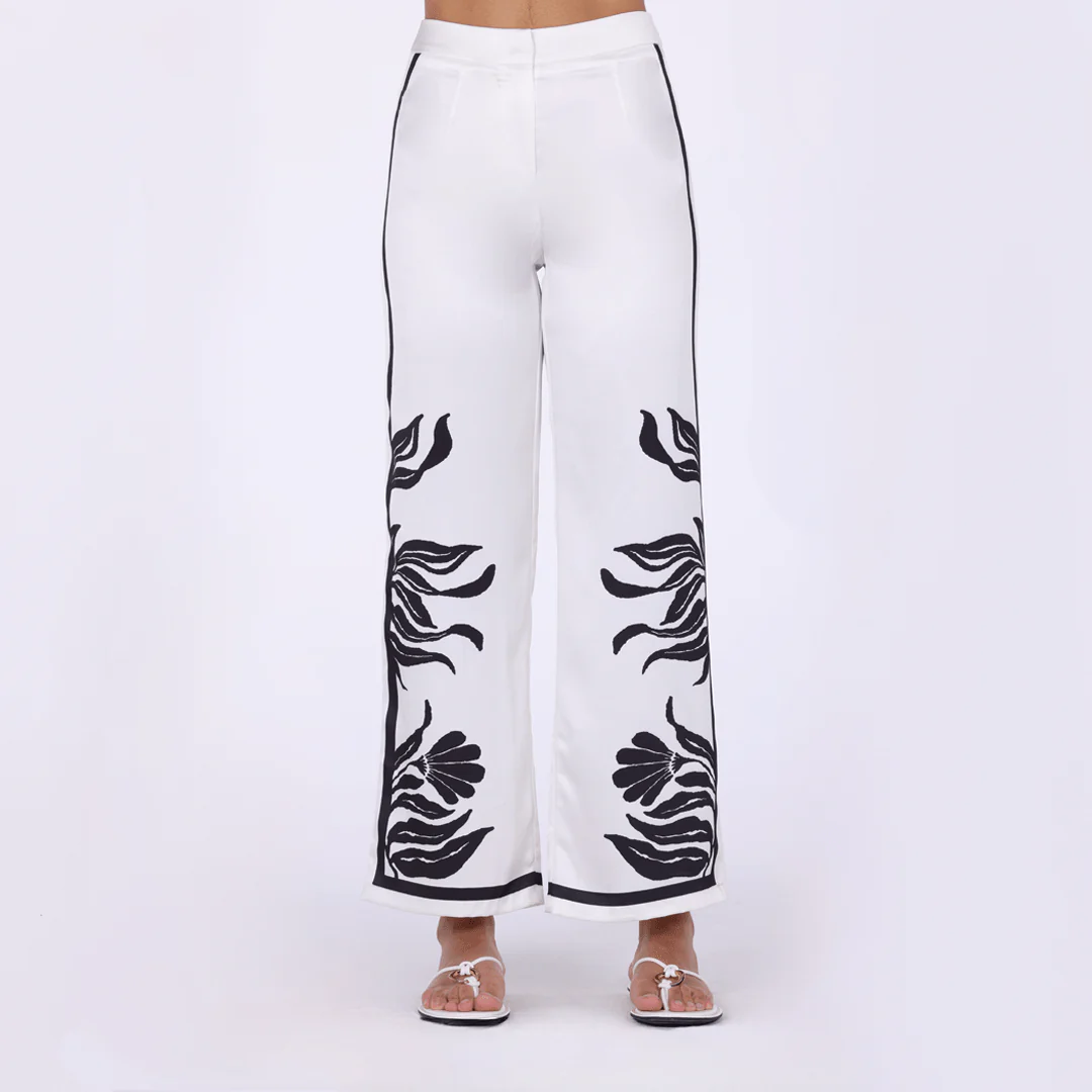 Printed Straight Pants