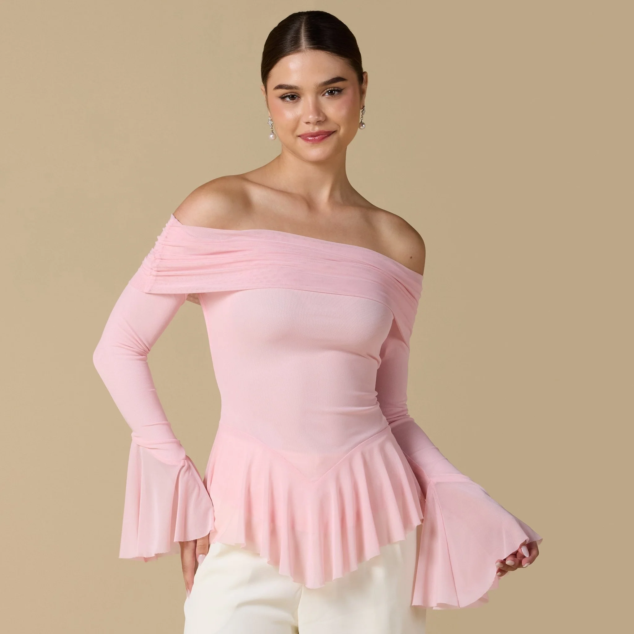 Ruffles Off-shoulder Top