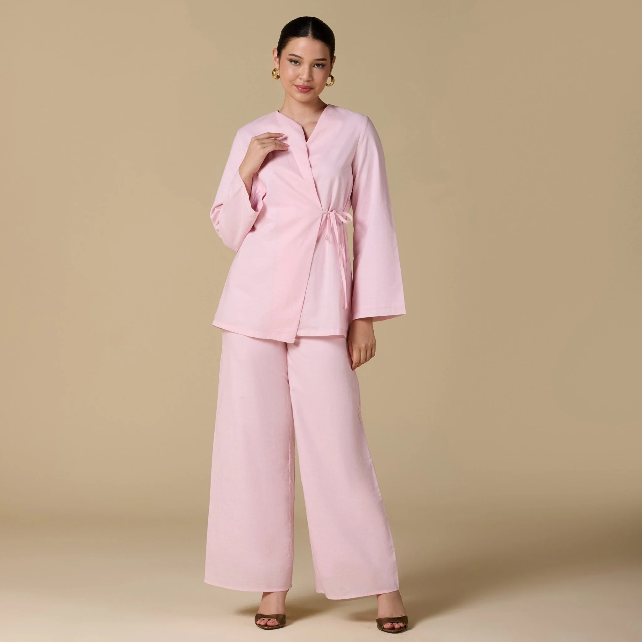 Long sleeves Wrapped Top - Image 2