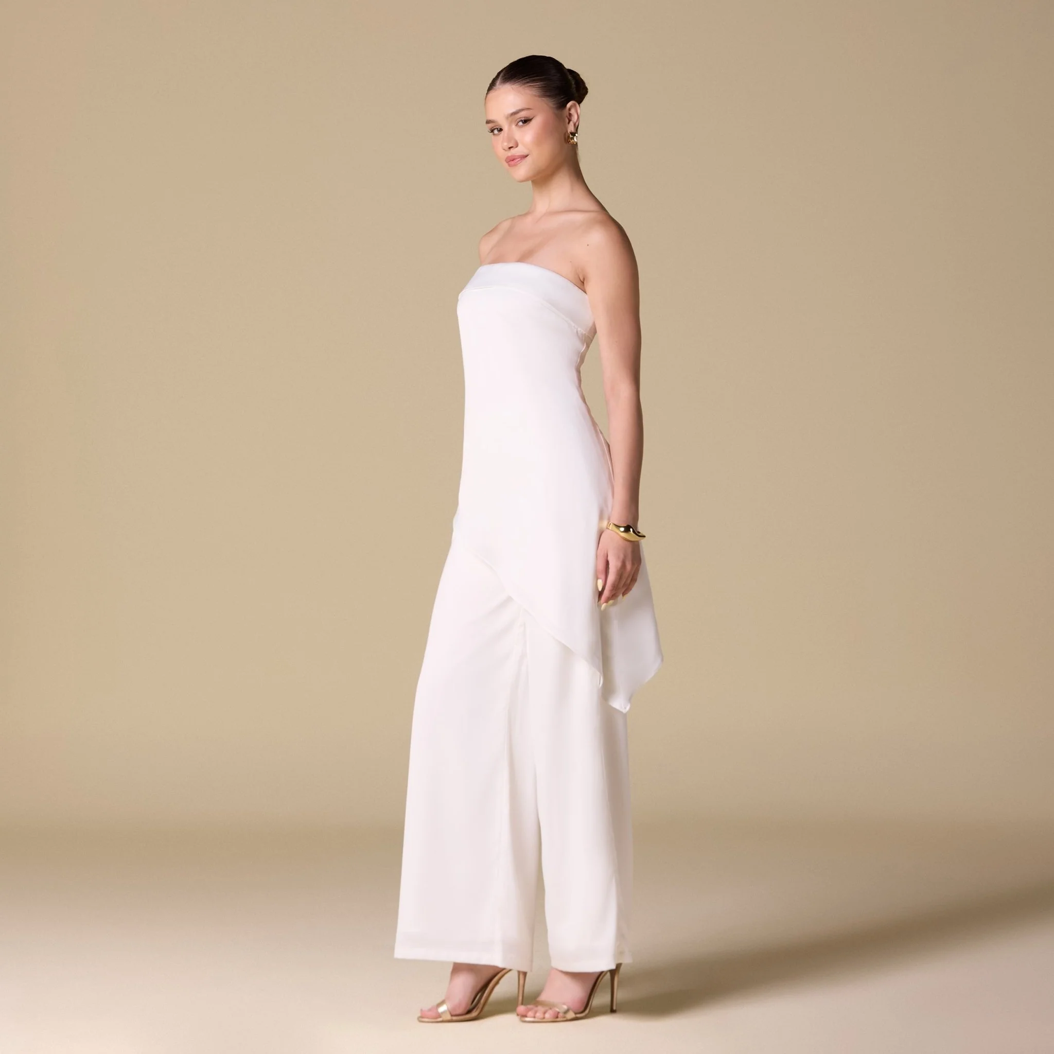 Wide Leg Satin Pants - Image 3