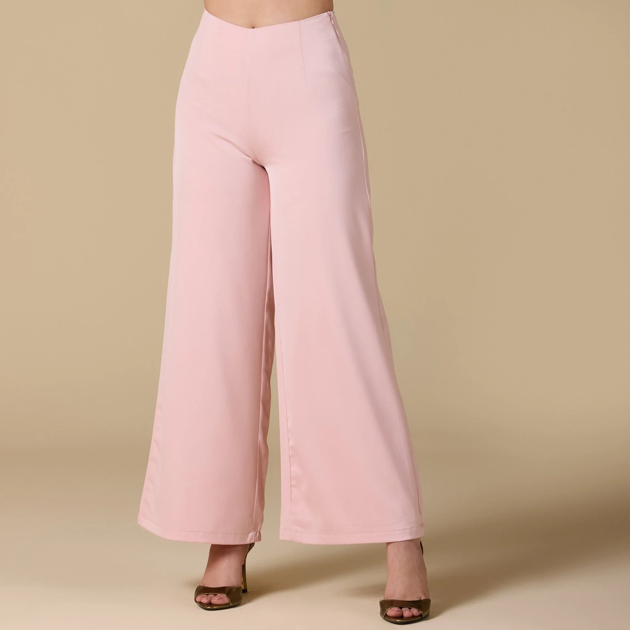 Wide Leg Satin Pants - Image 5